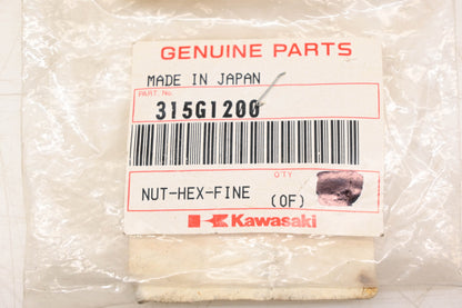 New OEM Kawasaki 315G1200 Fine Hex Nut 12MM NOS