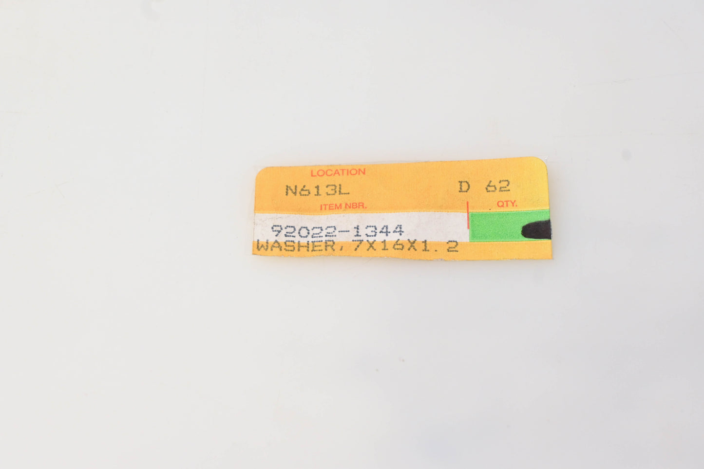 New OEM Kawasaki 92022-1344 Washer NOS