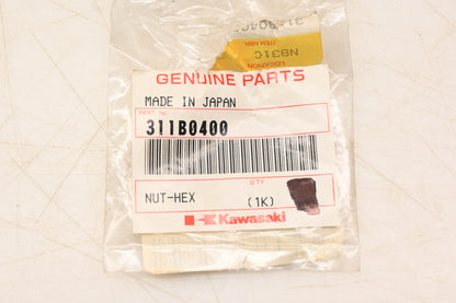 New OEM Kawasaki 311B0400 4MM Hex Nut NOS
