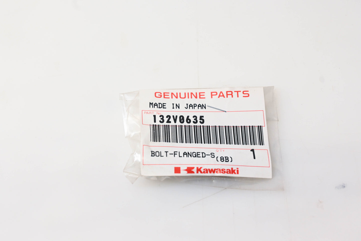 New OEM Kawasaki 132V0635 Flanged Bolt NOS