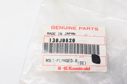 New OEM Kawasaki 130J0820 Flanged Bolt NOS