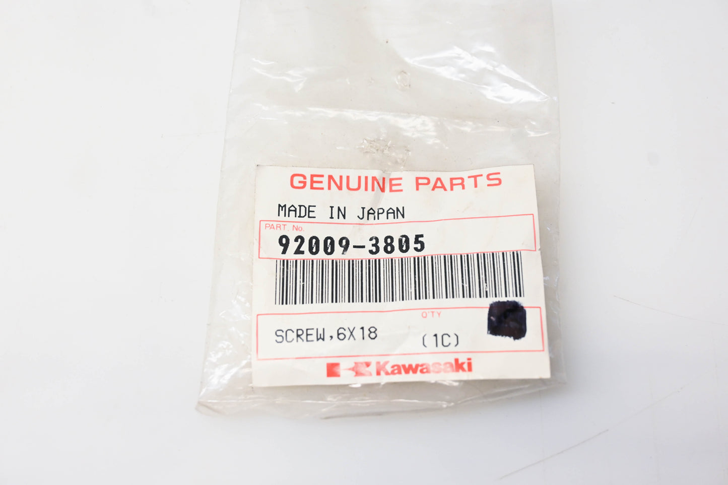 New OEM Kawasaki 92009-3805 Screw NOS