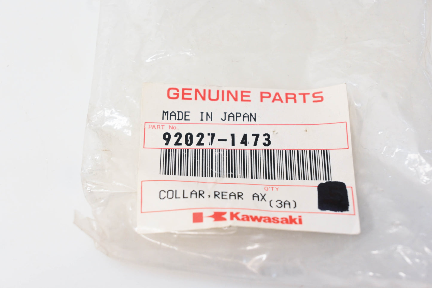 New OEM Kawasaki 92027-1473 Rear Axle Collar NOS