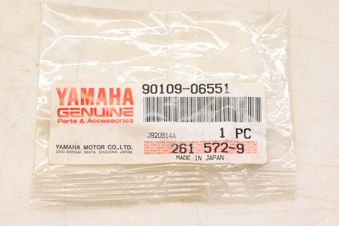New OEM Yamaha 90109-06551-00 Bolt NOS