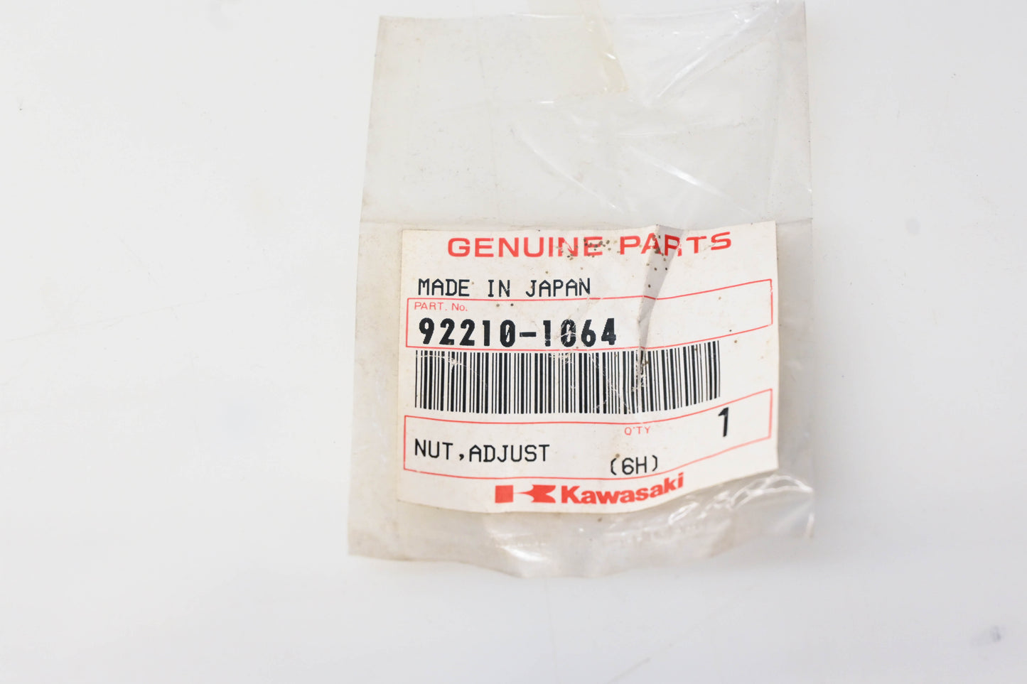 New OEM Kawasaki 92210-1064 Adjust Nut NOS