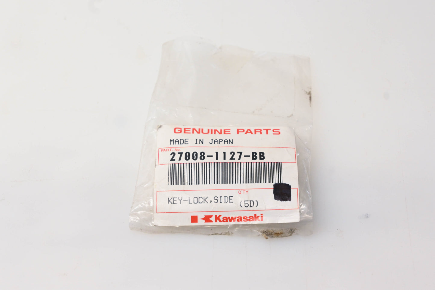 New OEM Kawasaki 27008-1127-BB Side Lock Key NOS