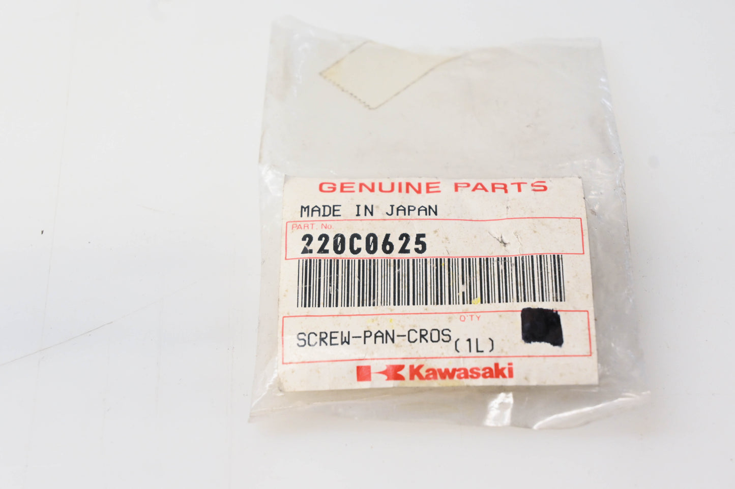 New OEM Kawasaki 220C0625 Cross Pan Screw NOS