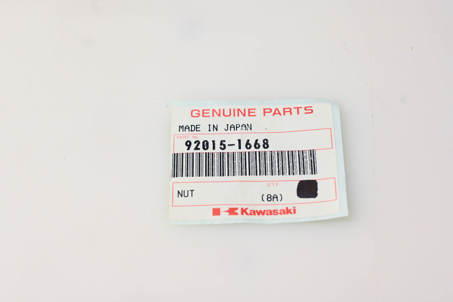 New OEM Kawasaki 92015-1668 Flanged Lock Nut NOS