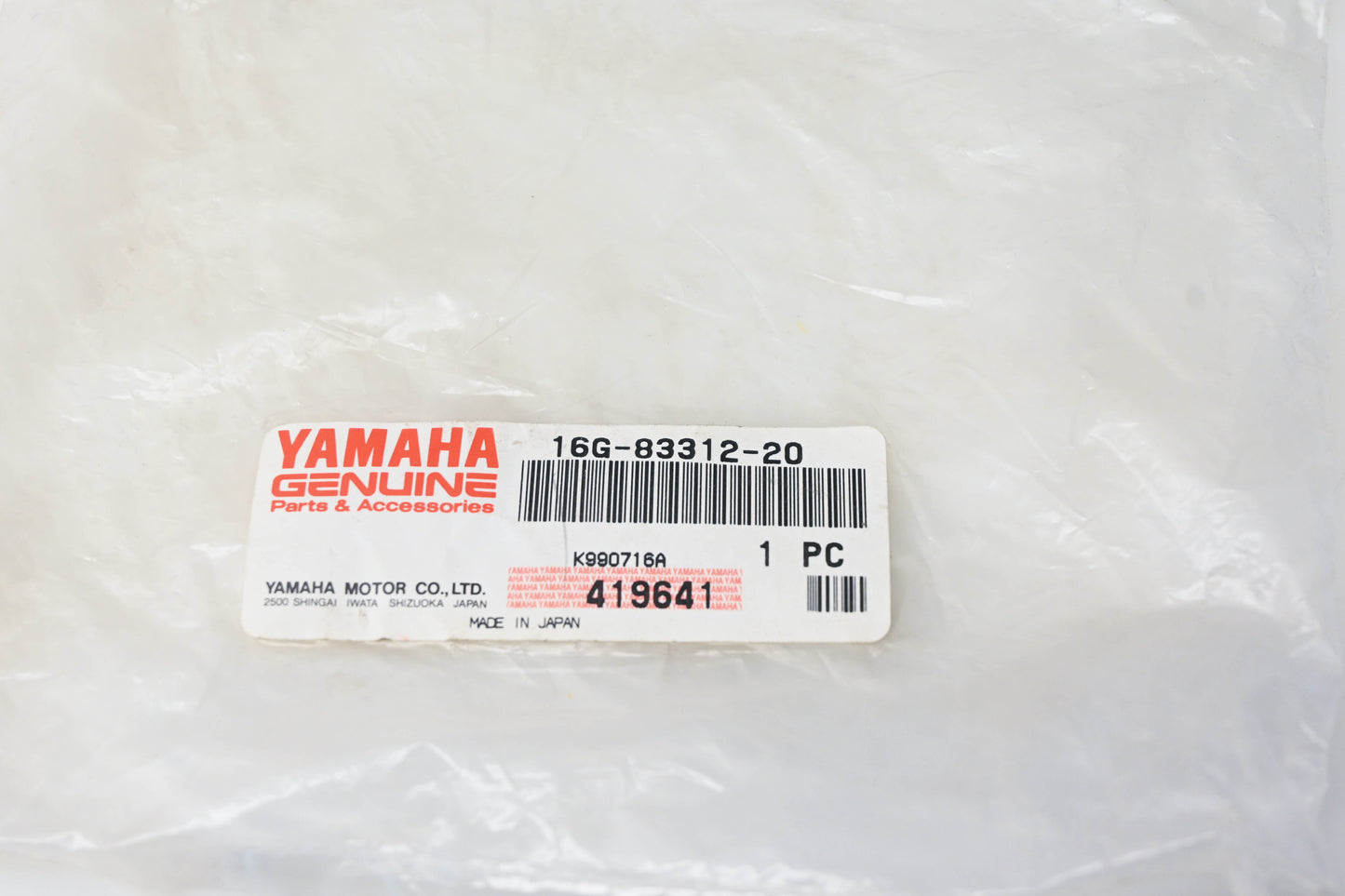 New OEM Yamaha 16G-83312-20-00 Flasher Lens NOS