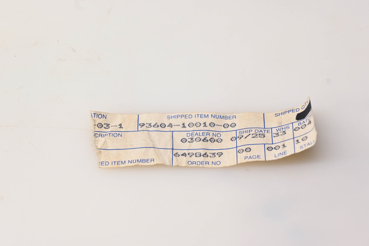 New OEM Yamaha 93604-10010-00 Dowel Pin NOS