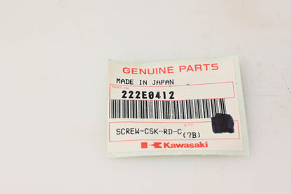 New OEM Kawasaki 222E0412 Countersunk Screw NOS