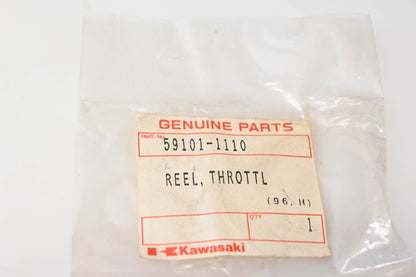 New OEM Kawasaki 59101-1110 Throttle Reel NOS