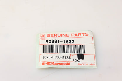 New OEM Kawasaki 92001-1532 Countersunk Screw NOS