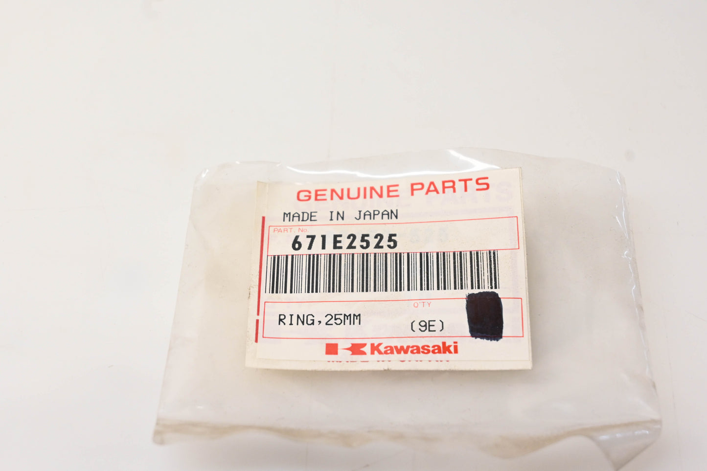 New OEM Kawasaki 671E2525 Oil Level Switch O-Ring 25mm NOS