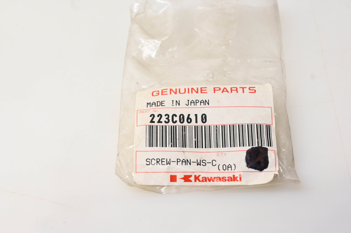 New OEM Kawasaki 223C0610 Screw With Washer NOS
