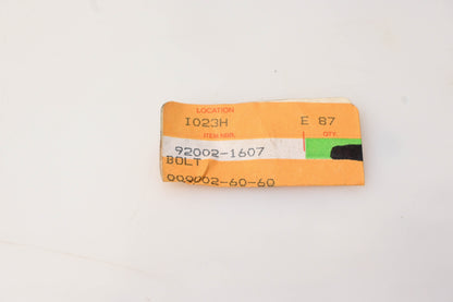 New OEM Kawasaki 92002-1607 Bolt NOS