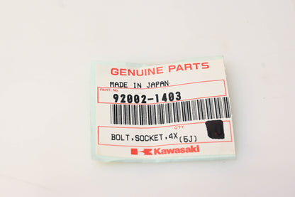 New OEM Kawasaki 92002-1403 Socket Bolt NOS