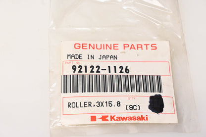 New OEM Kawasaki 92122-1126 Roller 3X15.8 NOS