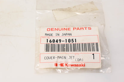 New OEM Kawasaki 16049-1051 Main Jet Cover NOS