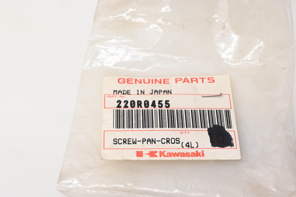 New OEM Kawasaki 220R0455 Pan Headed Screw NOS
