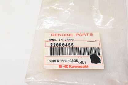 New OEM Kawasaki 220R0455 Pan Headed Screw NOS