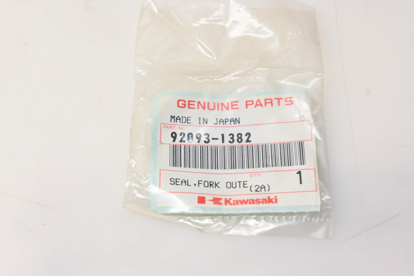 New OEM Kawasaki 92093-1382 Outer Tube Seal NOS