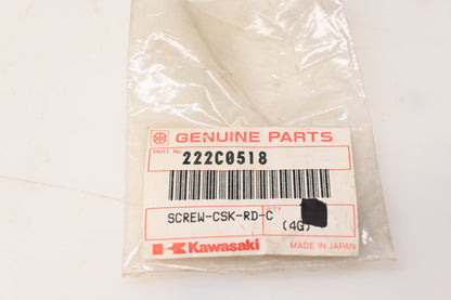 New OEM Kawasaki 222C0518 Countersunk Screw NOS