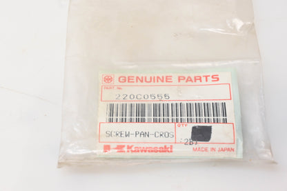 New OEM Kawasaki 220C0555 Pan Headed Screw 5x55 NOS