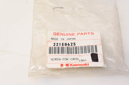 New OEM Kawasaki 221E0625 Countersunk Screw NOS