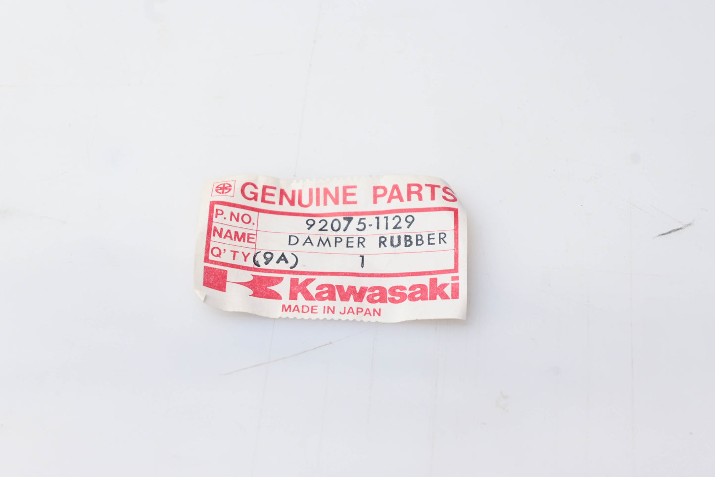 New OEM Kawasaki 92075-1129 Rubber Damper NOS