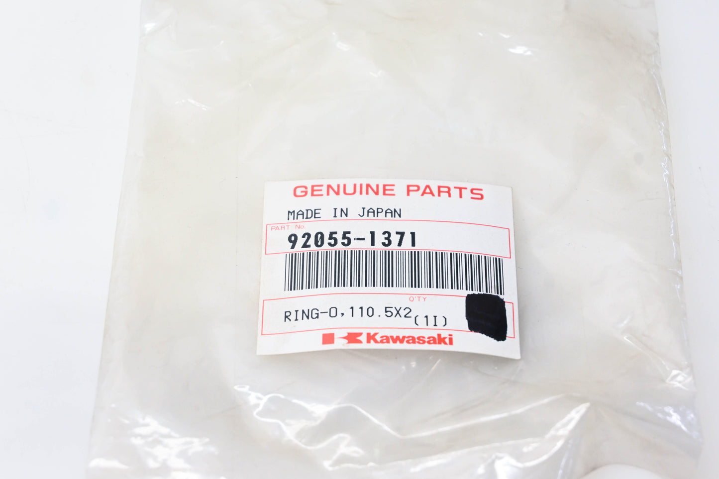 New OEM Kawasaki 92055-1371 Piston O-Ring NOS