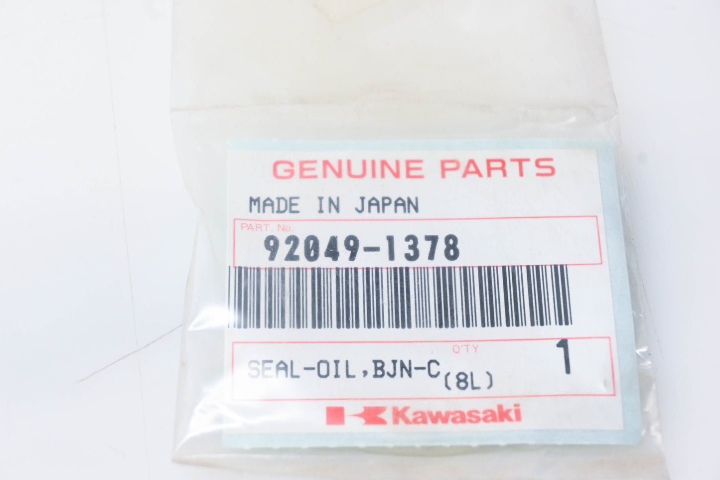New OEM Kawasaki 92049-1378 Oil Seal NOS