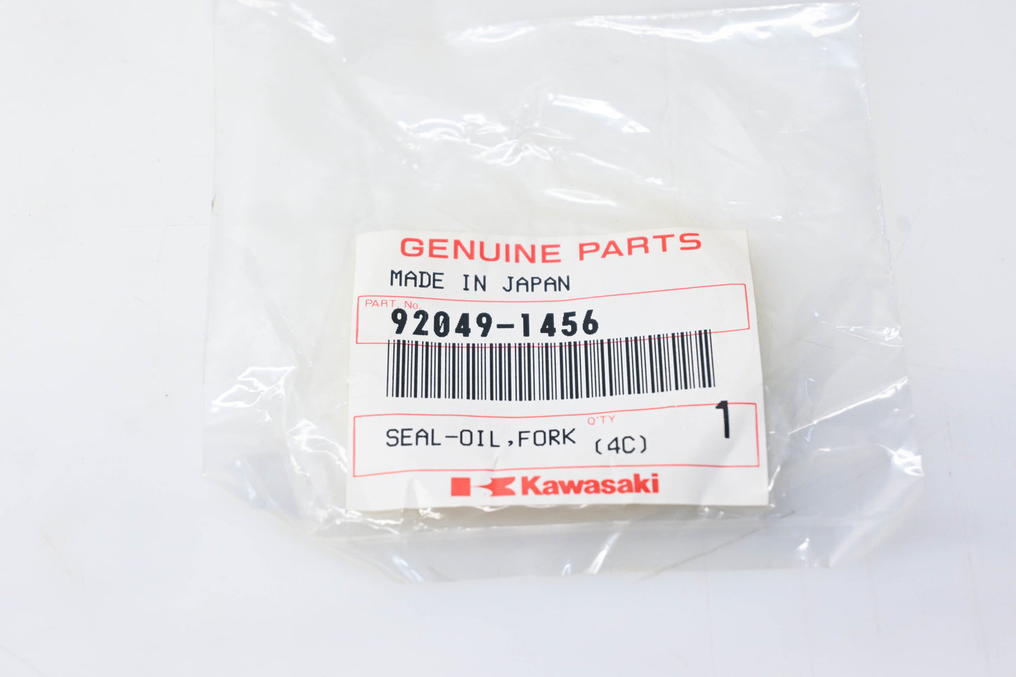 New OEM Kawasaki 92049-1456 Front Fork Oil Seal NOS