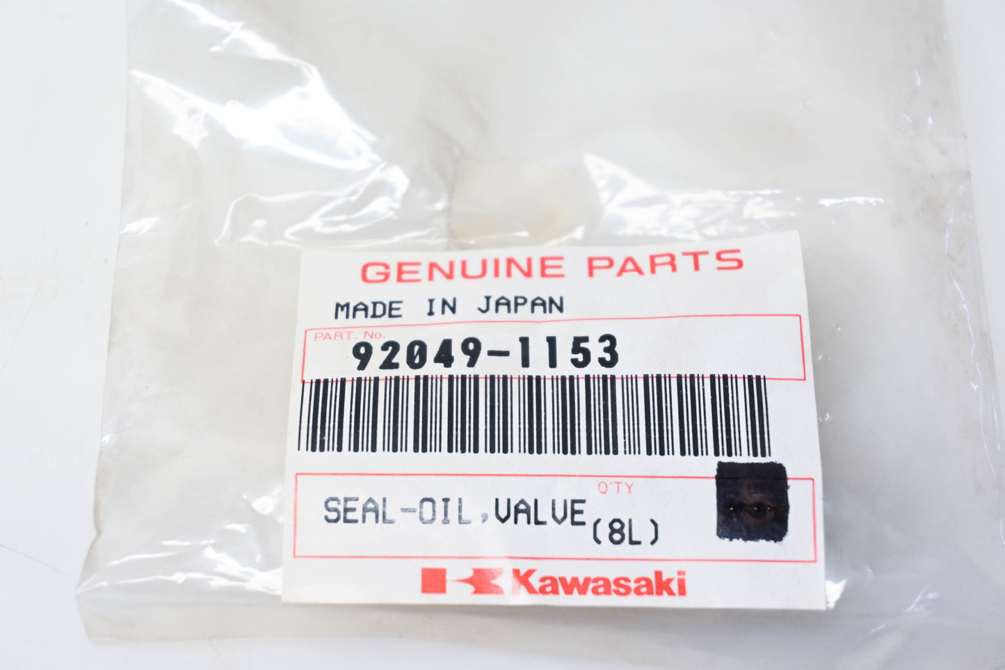 New OEM Kawasaki 92049-1153 Oil Seal Valves Qty 2 NOS
