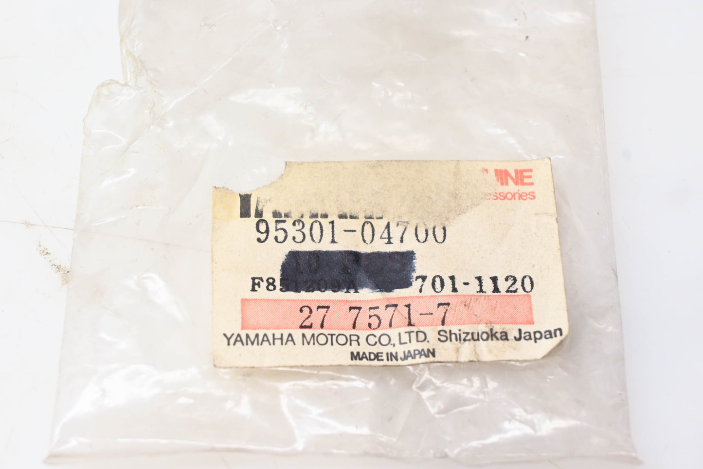 New OEM Yamaha 95301-04700-00 4mm Nut NOS