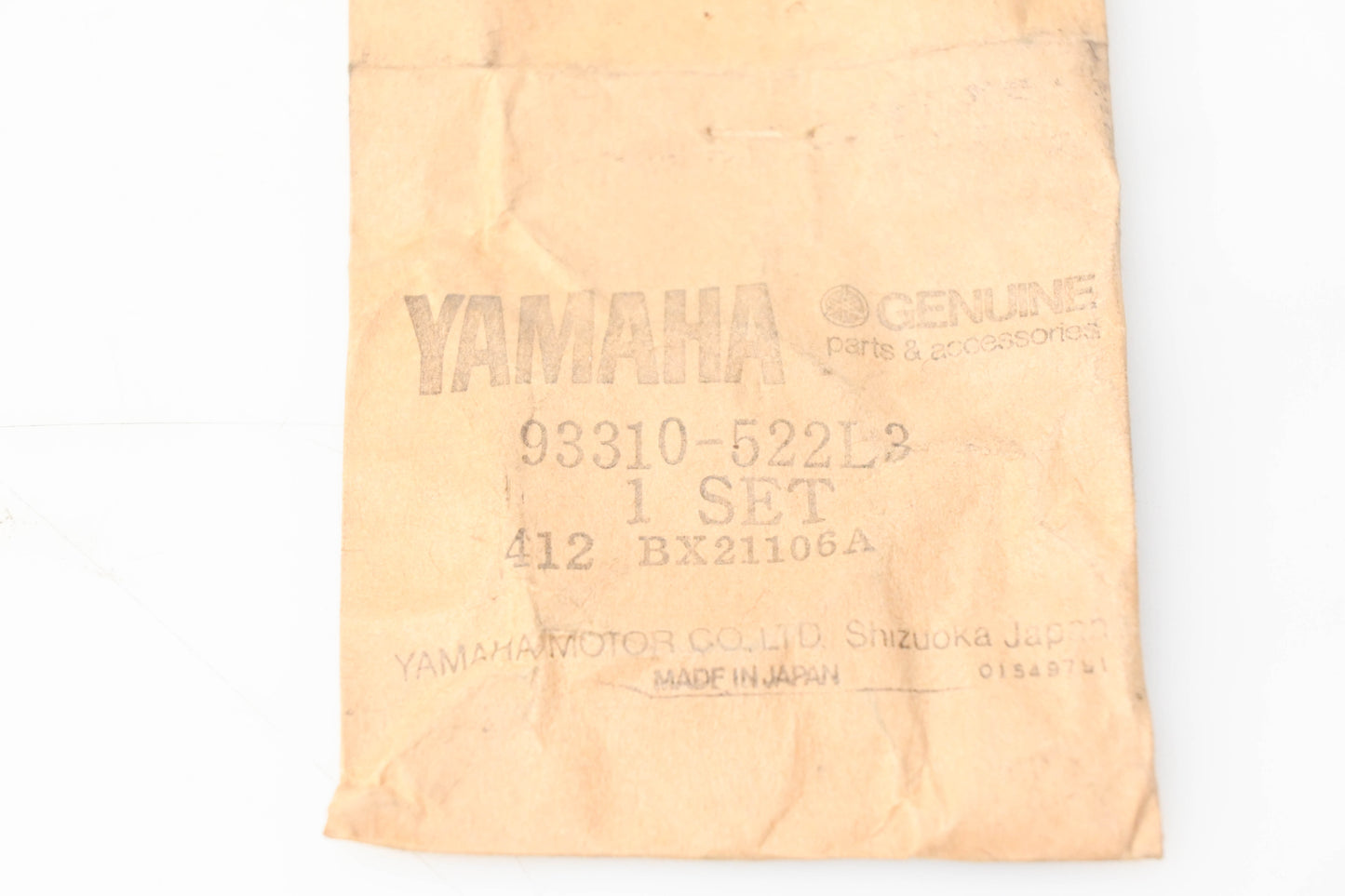 Yamaha 93310-522L3-00 Bearing NOS