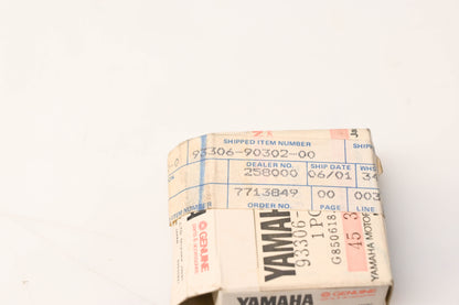 Yamaha 93306-90302-00 Deep Grove Bearing NOS