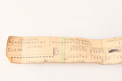 Yamaha 90465-10117-00 Clamp NOS