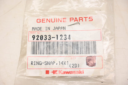 New OEM Kawasaki 92033-1234 Snap Ring NOS