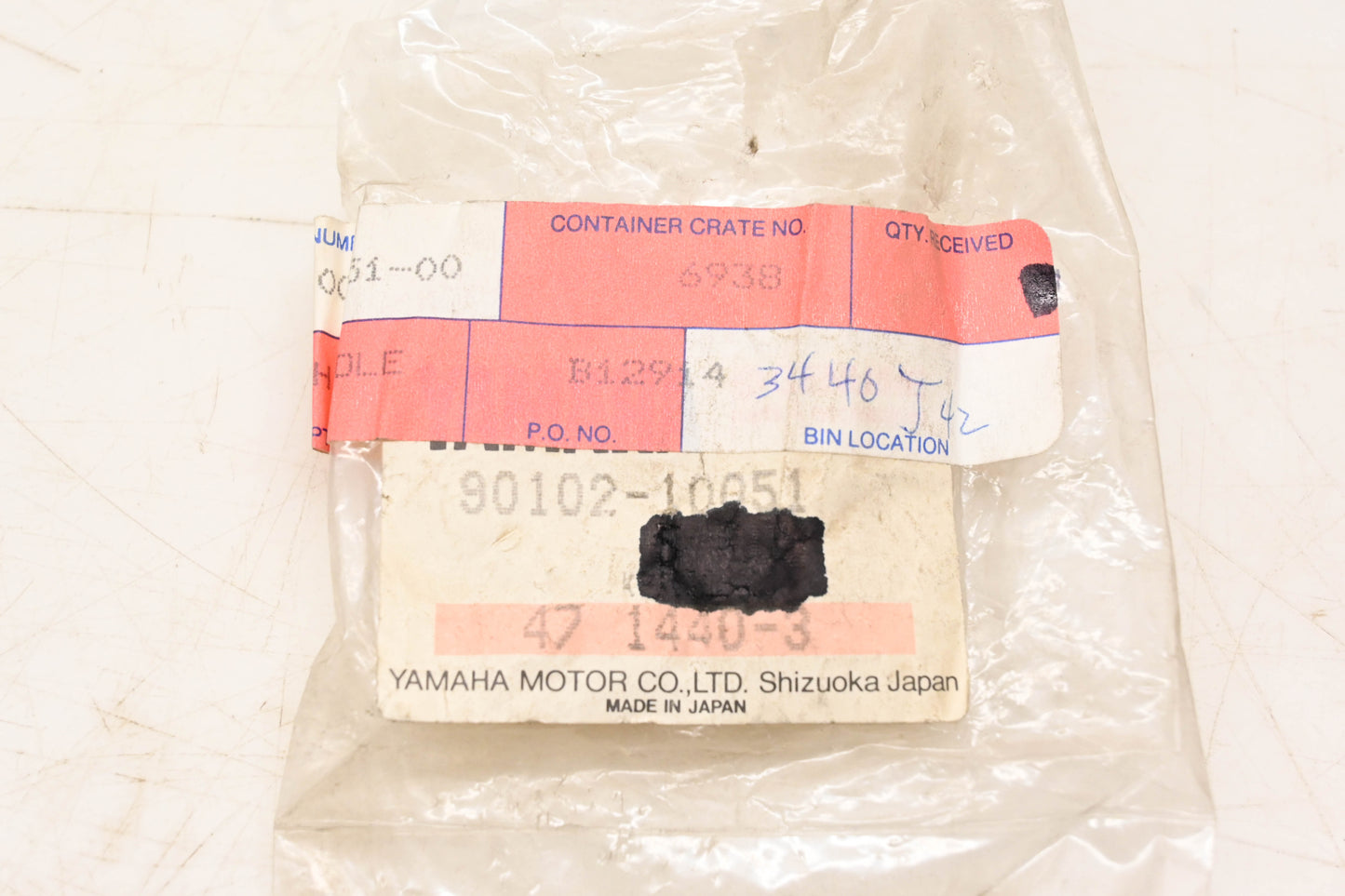New OEM Yamaha 90102-10051-00 Bolt With Hole NOS