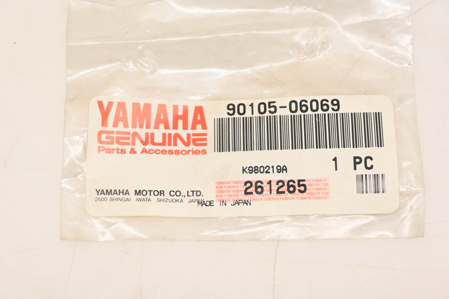 New OEM Yamaha 90105-06069-00 Bolt Washer Based NOS