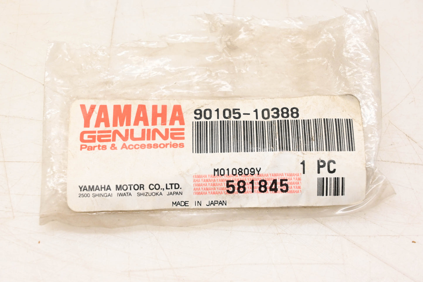 New OEM Yamaha 90105-10388-00 Front Shock Mount Bolt NOS