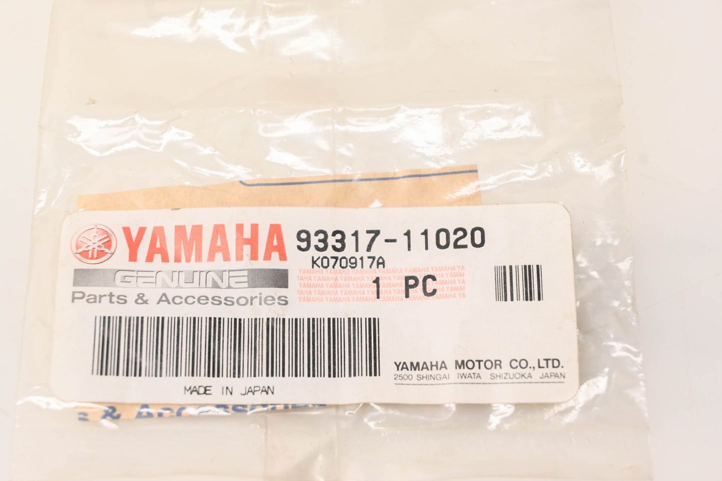 New OEM Yamaha 93317-11020-00 Clutch Lever Arm Bearing NOS