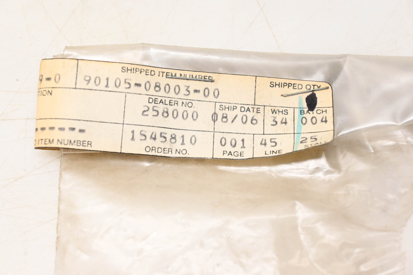 New OEM Yamaha 90105-08003-00 Bolt Washer Based NOS