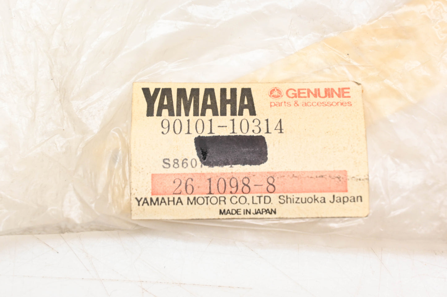New OEM Yamaha 90101-10314-00 Bolt Hexagon NOS