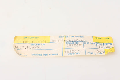 New OEM Yamaha 95812-08160-00 Flanged Bolt NOS