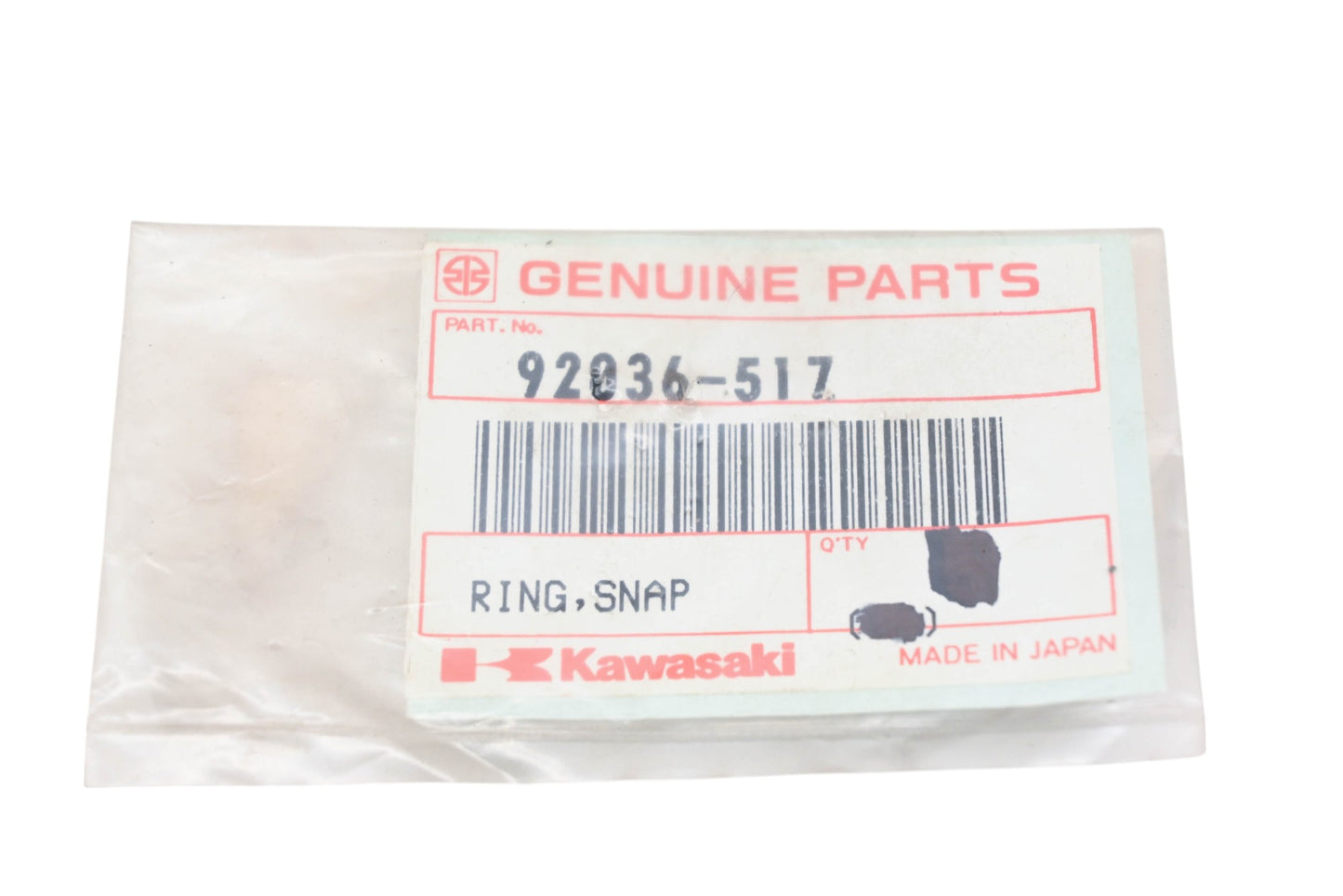 New OEM Kawasaki 92036-517 Snap Rings Qty 4 NOS