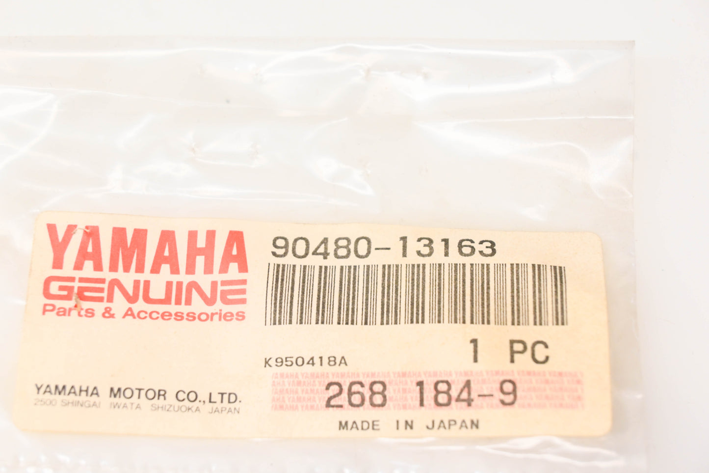 New OEM Yamaha 90480-13163-00 Grommet NOS