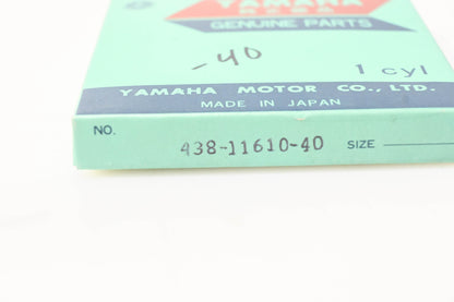 New OEM Yamaha 438-11610-40-00 Piston Ring Kit NOS