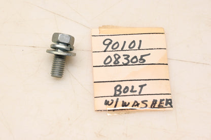New OEM Yamaha 90101-08305-00 Bolt With Washer NOS